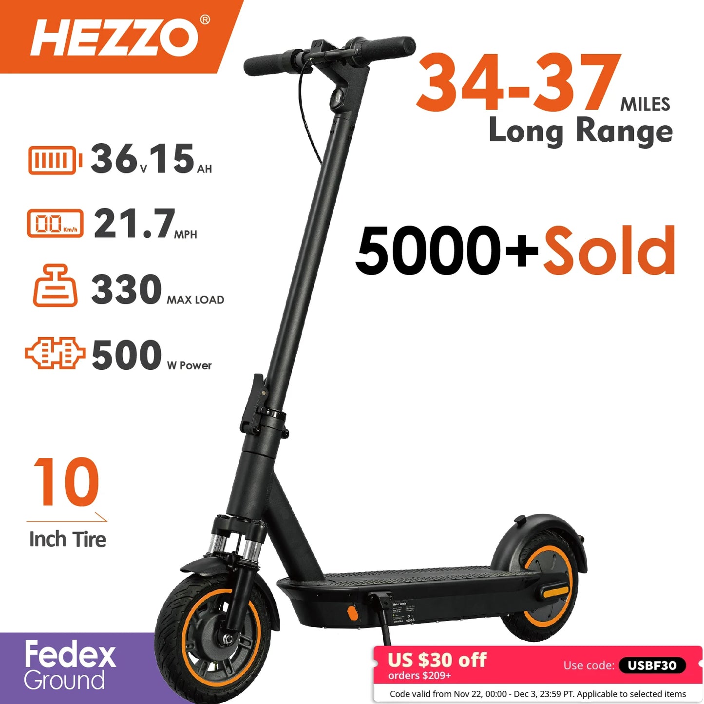 Skute Pro 500w Folding E-Scooter